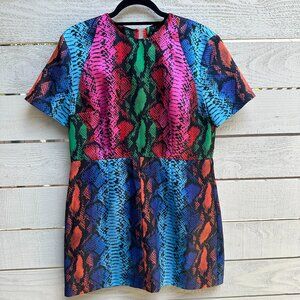 House of Holland Colorful Snake Print Dress